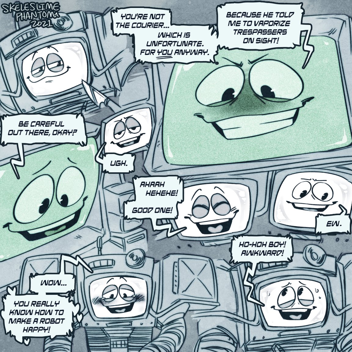 I just think Yes Man's NEAT 💓🤖📺 #fallout #falloutnv