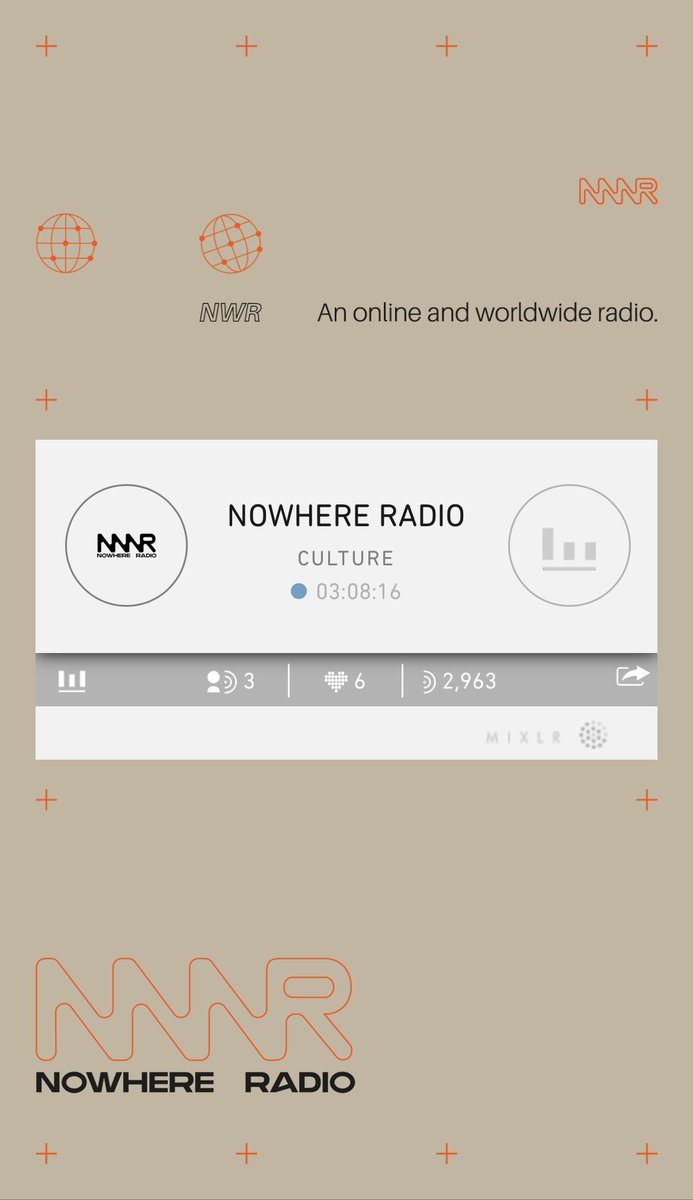 On ‘No Where Radio’ now till 22:00 / 100-RHYTHM 

nowhereradio.live