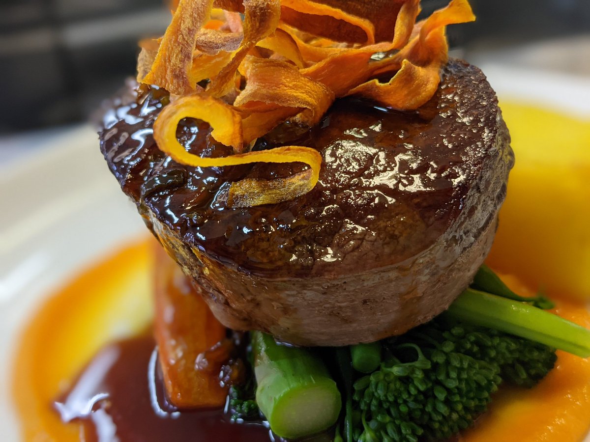 One from the pass tonight Argyll Beef Fillet, Teriyaki Jus #islay #argyll #chefs #visitscotland #scottishbeef
