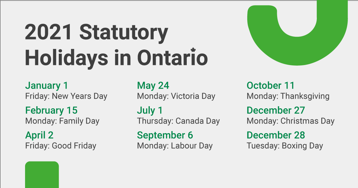 Long Weekend 2024 Ontario Statutory Holidays Ilise Leandra