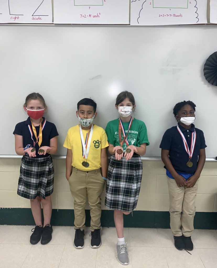 Congratulations to Accelerated Reader Top 4 highest point earners in my class this year! @PrincipalERD <a href="/DicksonTigers/">E.R. Dickson Tigers</a>