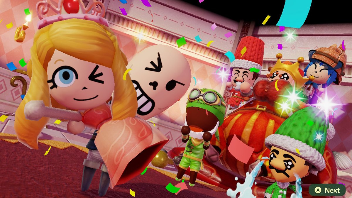 FireyoshiY's tweet photo. #Miitopia #Spoilers 
UnderTales ending
mario luigi sonic and yoshi save the princess's face,
papyrus is dating peach,Dedede is mad https://t.co/Uw7XW1FGpN