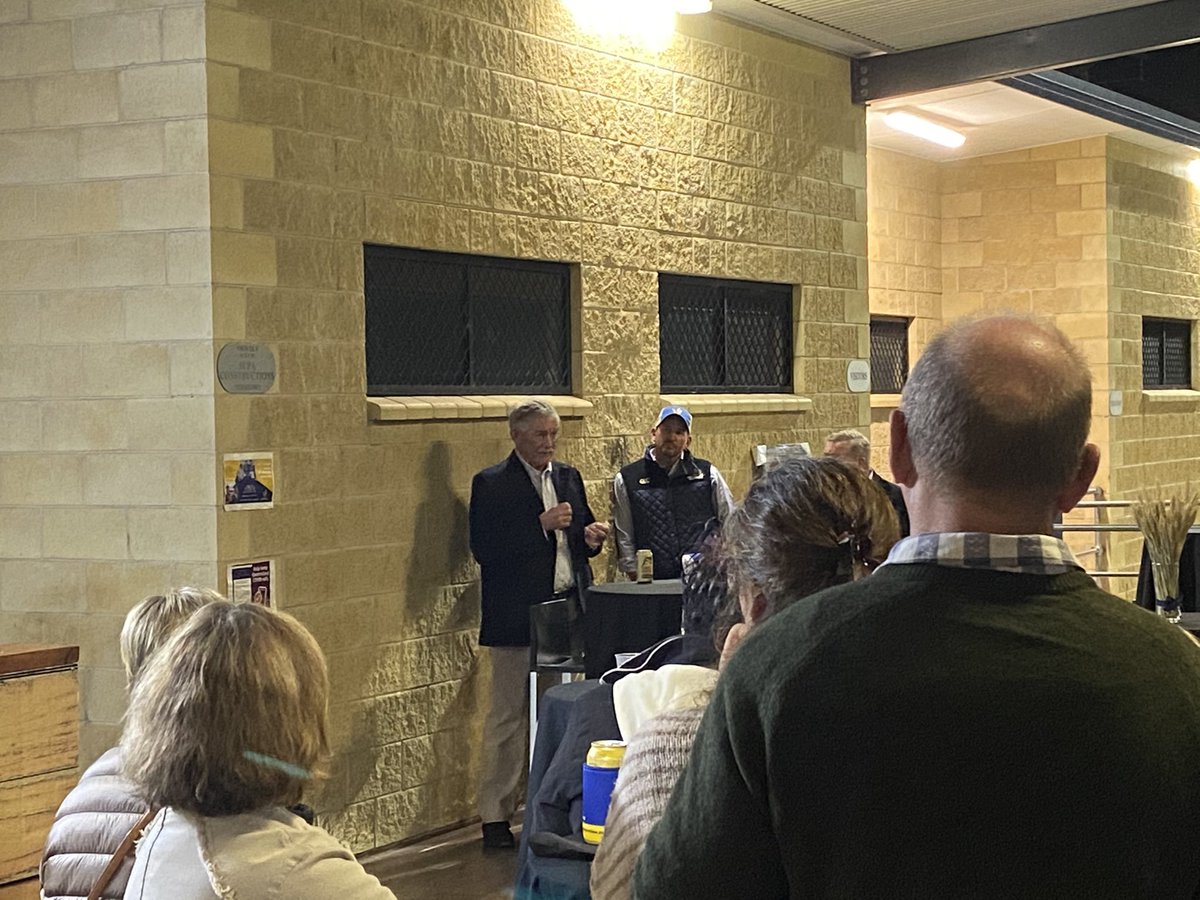 Great to hear from Bob Dwyer at the Dalby Rugby club last night.