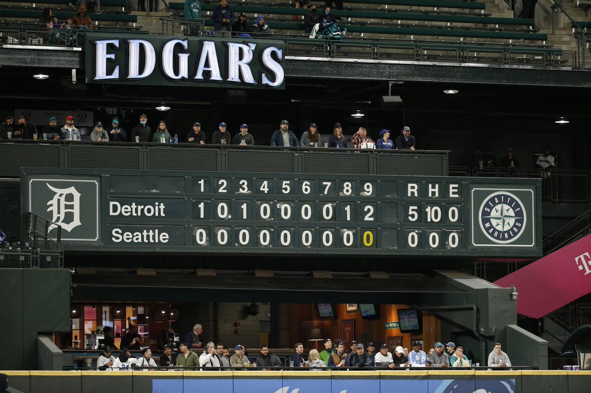 DetroitTigersPR's tweet photo. The #Tigers allowed nine total hits during this week’s series at Seattle.

Per @EliasSports, it’s the first time in franchise history that the Tigers have held an opponent to nine-or-fewer hits in a series of three-or-more games. 

#DetroitRoots https://t.co/ZUmAvQgO4G