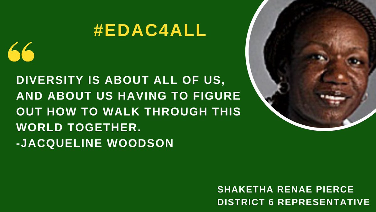 Shaketha Pierce @PierceShaketha is the @EDACNATA District 6 Representative @SWATAD6 @TxStateATassoc @ArkAthTrainers #EDAC4ALL #DiversityandInclusion #RepresentationMatters #CulturalDiversity #CulturalDiversityDay