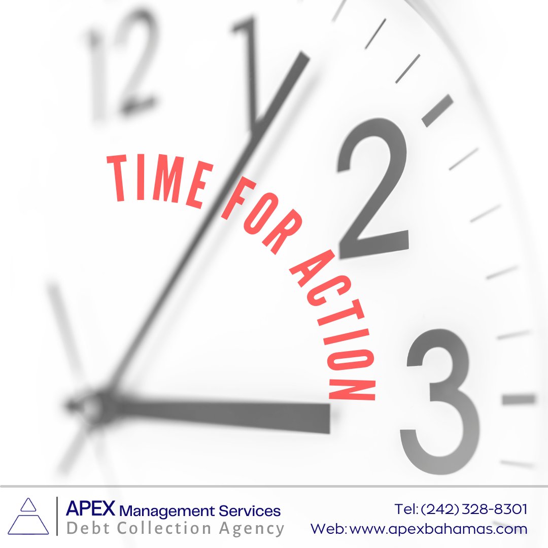 ApexBahamas's tweet photo. Time is money! Sitting on old, uncollected debt is a waste of both.

No one can afford that. 
#apexadvantage #debtcollector #debtcollection #debtcollectionbahamas #owedtome #getmymoney #baddebts #receivablesmanagement #corporatedebt #apexmanagement #alwayspursuingexcellence https://t.co/pTKdP28uuf