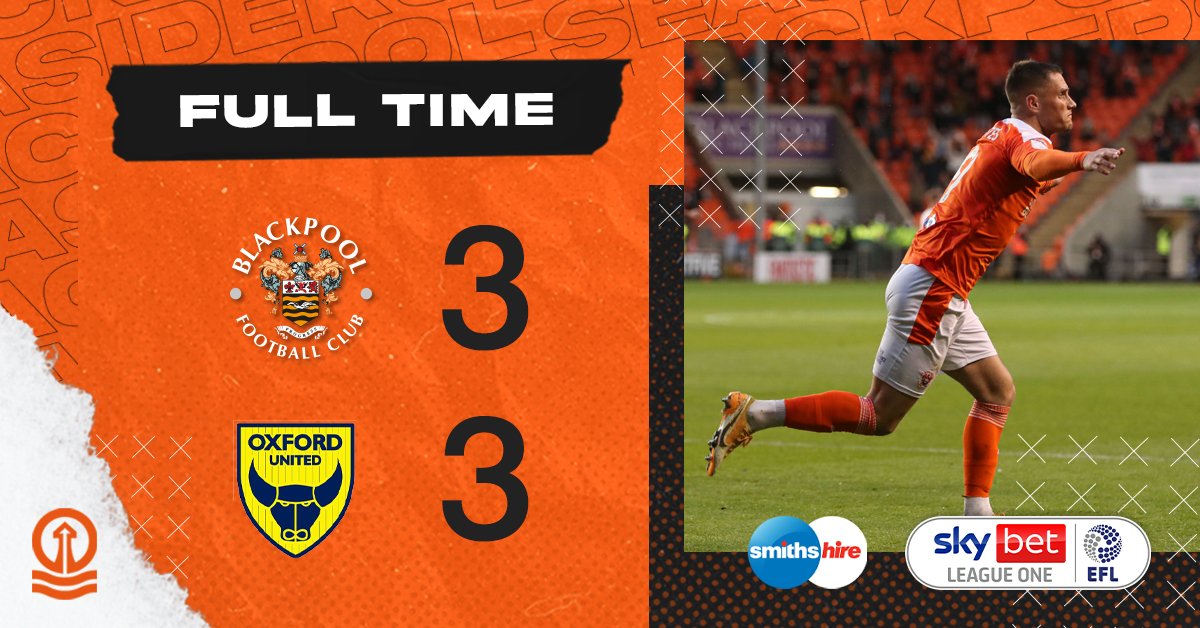 ON TO THE BIG ONE...

Full-Time - in association with <a href="/smithshire/">Smiths Hire</a>: 

Blackpool 3 Oxford United 3
(6-3 on aggregate)

🍊 #UTMP