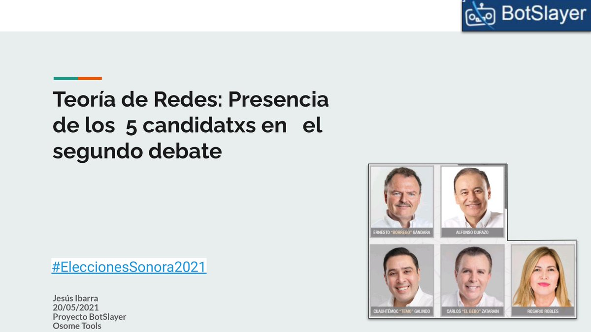 Morpheus_mx1's tweet photo. HILO: 1/23
En este informe te explico cómo se comportaron las redes de difusión de los candidatos a la gubernatura de Sonora durante el segundo debate, así como los bots de @EGandaraC, @AlfonsoDurazo, y el desempeño de @RoblesRoblesFXM, @TemoGalindo & @BeboZatarain
#BotSlayer🤖 https://t.co/5Rhexry76l