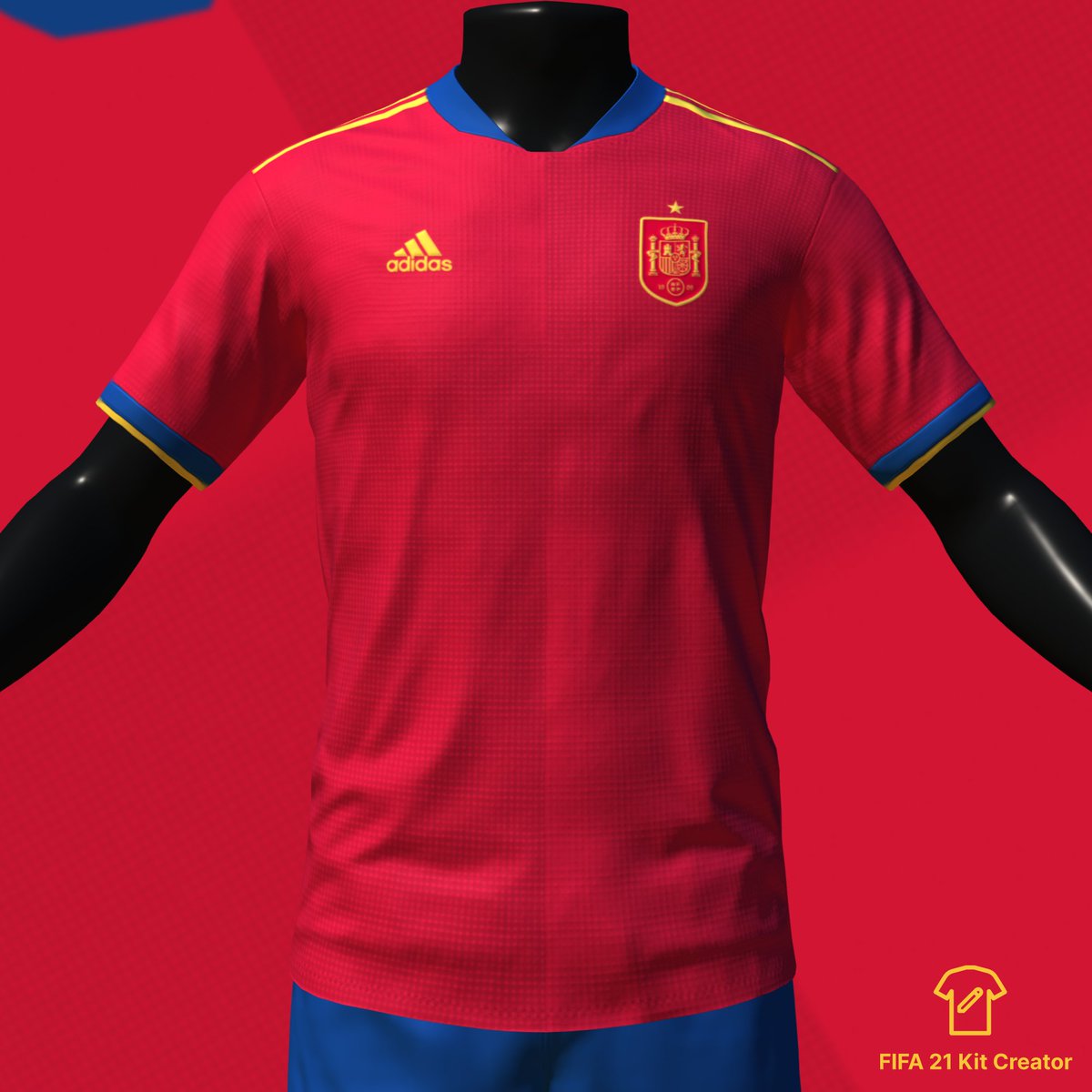 pfangmeyer's tweet photo. World Cup 22 - Qatar concept series- #Espana #adidas #soccerroos #Australia #nike check out the 3d effect on the spain kits, new update by @fifakitcreator #MadeWithFIFAKitCreator find more at - https://t.co/clhzEB2A7Q https://t.co/xHK0zYgSZx