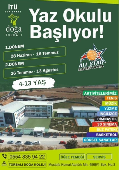 #TorbalıDoğaKoleji
#AllStarSporKulübü
#DogaKoleji
#Torbalı
#YazOkulu
#BuYazBaşkaGüzelOlacak