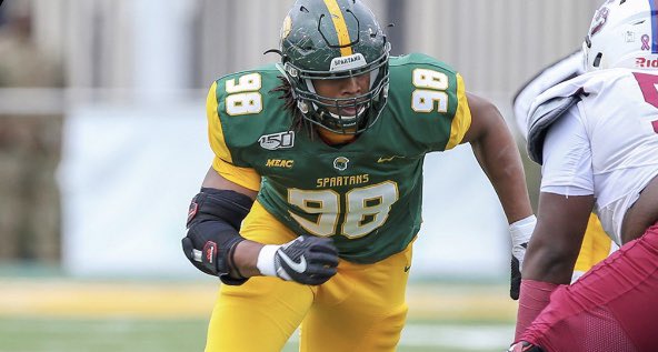 iamnoahwallace's tweet photo. BLESSED TO SAY I RECEIVED AN D1 OFFER FROM NORFOLK STATE UNIVERSITY🟢🟡 #GoSpartans @Giavanni_Ruffin @CoachMarcFerb @BigFu757 @IRHSfootball https://t.co/I7KoDbtSVq