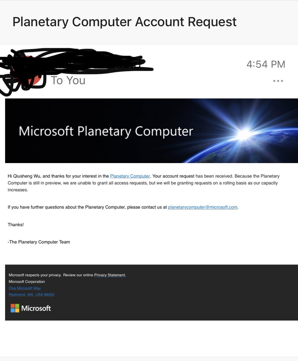 giswqs's tweet image. Anyone got the Microsoft #PlanetaryComputer Early Access? I have no luck 😭