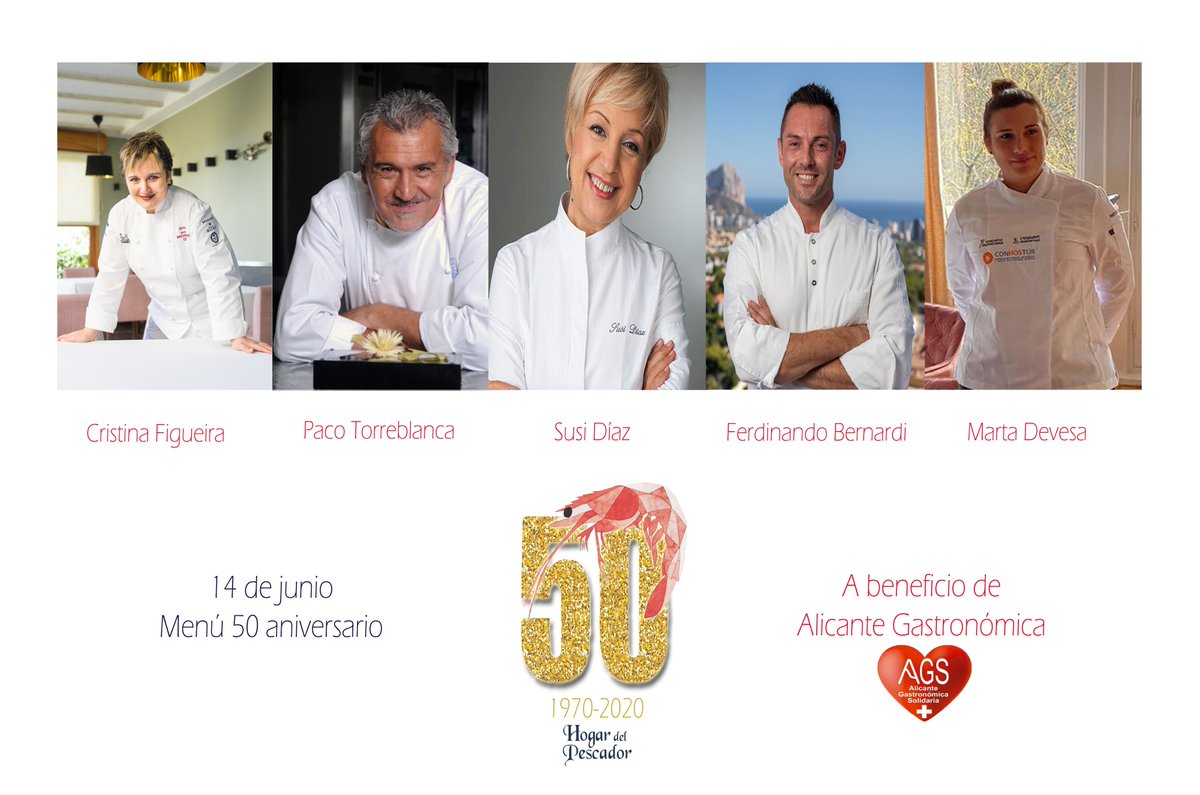 Ya conocéis a nuestros grandes amigos que cocinarán el Menú 50 Aniversario. Pocas veces se unen en una misma cocina tantas estrellas @GuiaDelMichelin  y tanto talento culinario. <a href="/xatoicristinaf/">El Xato i Cristina Figueira</a> <a href="/PacoTorreblanca/">Paco Torreblanca</a> <a href="/susidiazchef/">Susi Díaz</a> @ferdinandobernardi mil gracias por  vuestra aportación