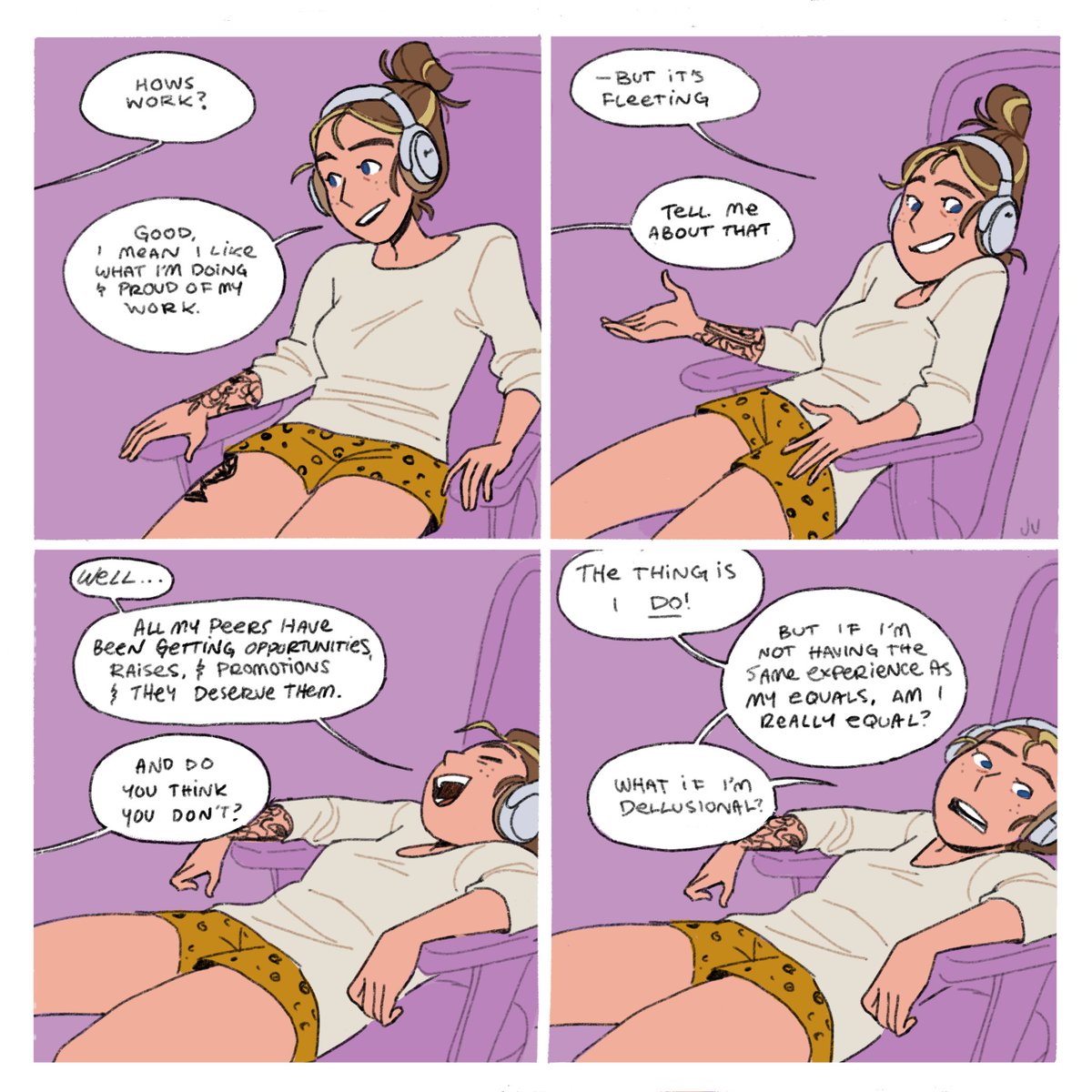 Therapy? More like an adult woman trying to convince another adult woman to stop spiralling 