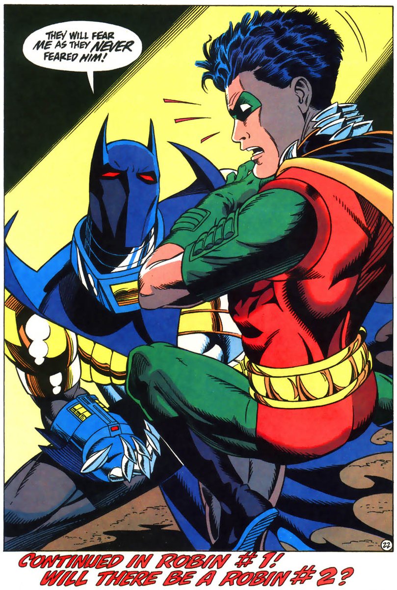 Az-Bats vs Robin 'Detective Comics #668' (1993) Written by Chuck Dixon @Dixonverse Art by Graham Nolan and Scott Hanna @gnolan12 @inkerscott1 Colors by Adrienne Roy