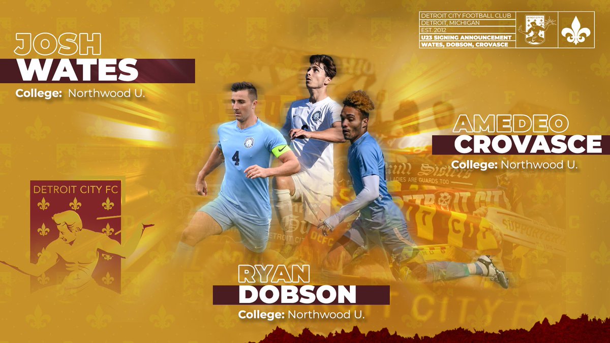 RossGibson90's tweet photo. Pumped for @DetroitCityFC  U23 Game. Proud we have 6 lads representing  Great Lakes Region &amp; 2 former Colleges I was privileged to be coach at  @NUmenssoccerMI @SVSUsoccer. Hope you’re ready to make some noise @NGSDetroit ! 👊 #LeRouge @Josh_Wates  @AmedeoAC11 @RyanDobson_ https://t.co/g1Gh9FSXeX