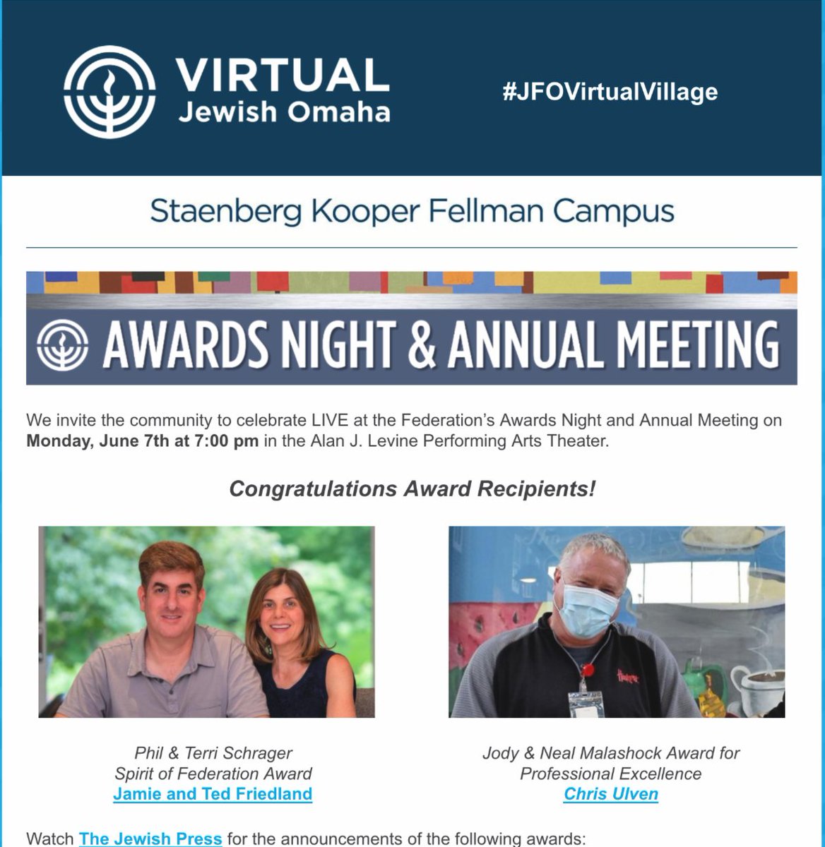 Jewish Omaha E-news - May 21, 2021 - Find out what's happening in Jewish Omaha conta.cc/3u3HcC0