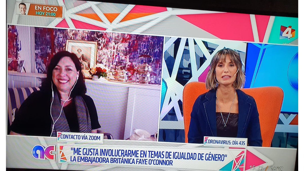 ¿Te perdiste la entrevista de la Embajadora @FayeOConnorFCDO en <a href="/AlgoContigo4/">Algo Contigo</a>?

Desde fun facts por el #DíaInternacionalDelTé ☕ hasta relatos de su vida en 🇺🇾, enterate de todo lo que conversaron con <a href="/lucianitagonzal/">Luciana Gonzalez</a>, <a href="/anahilange_/">anahí</a> y <a href="/Gianninasilvaok/">Giannina Silva</a>  

👉 youtube.com/watch?v=bzjNVM…