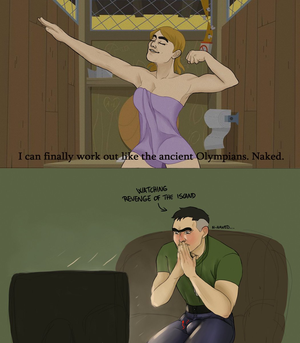 Scionraccoon's tweet photo. N-naked? 😳😳😳
#totaldrama
#tdjo #tdbrick #revengeoftheisland #fanart #Redraw #tdjock https://t.co/sZo03rkyo6