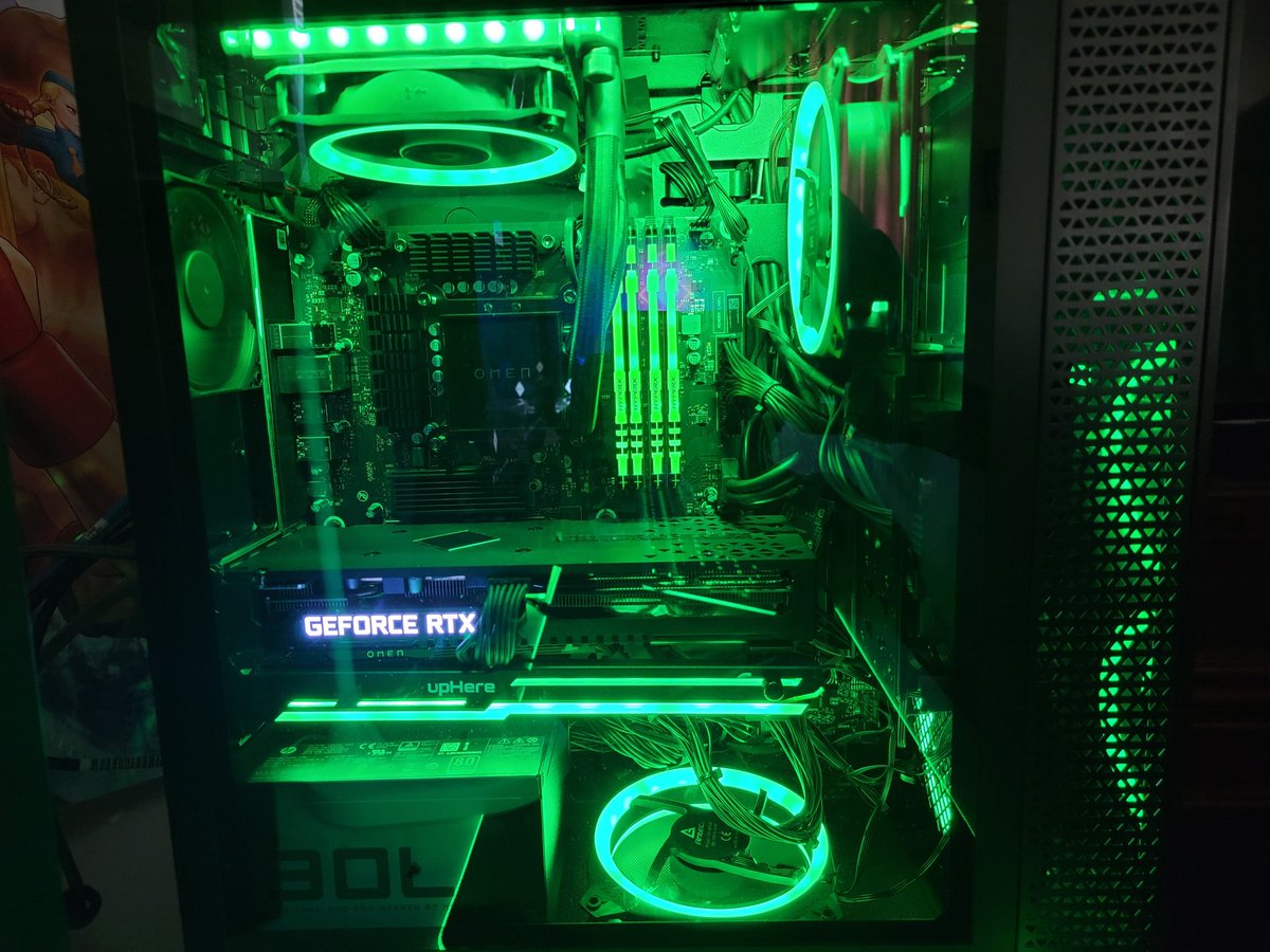 chuck_parry's tweet photo. Work is almost complete... just gotta hide the wires. #omen #Omen30L #TeamOmen #RunTheWorld https://t.co/RwZB92TCkz