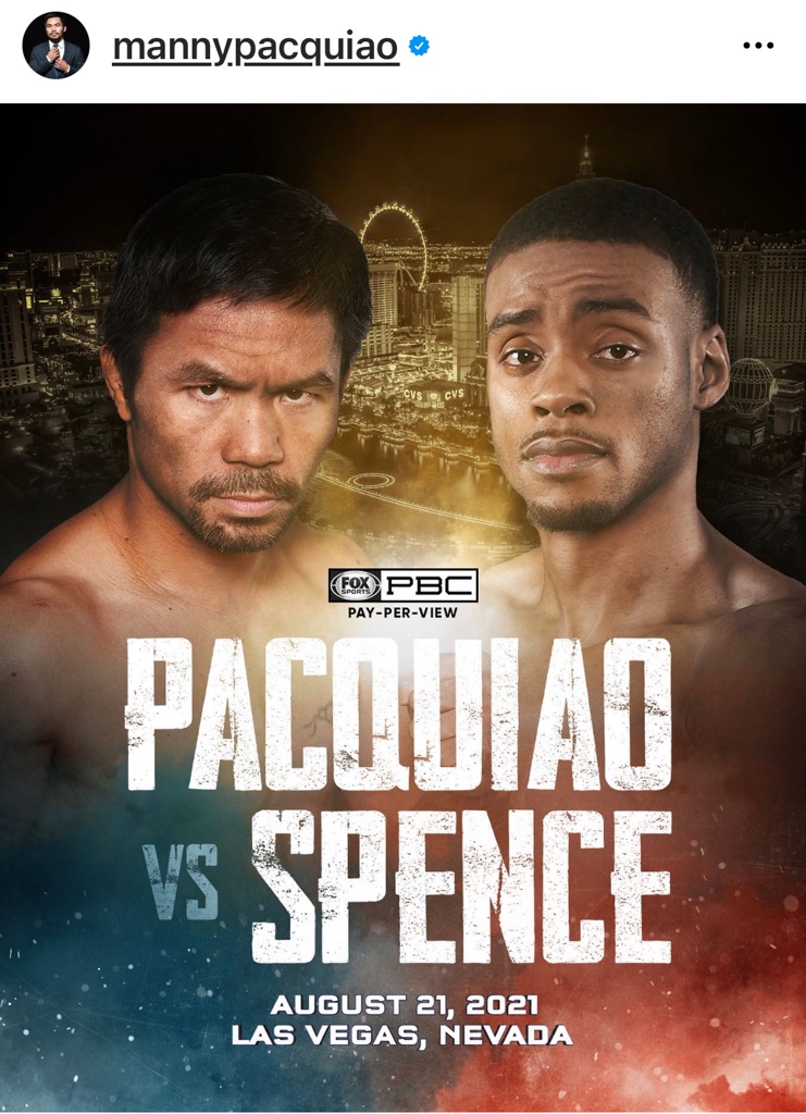 Who you got? 👊🏼 #pacquiaospence