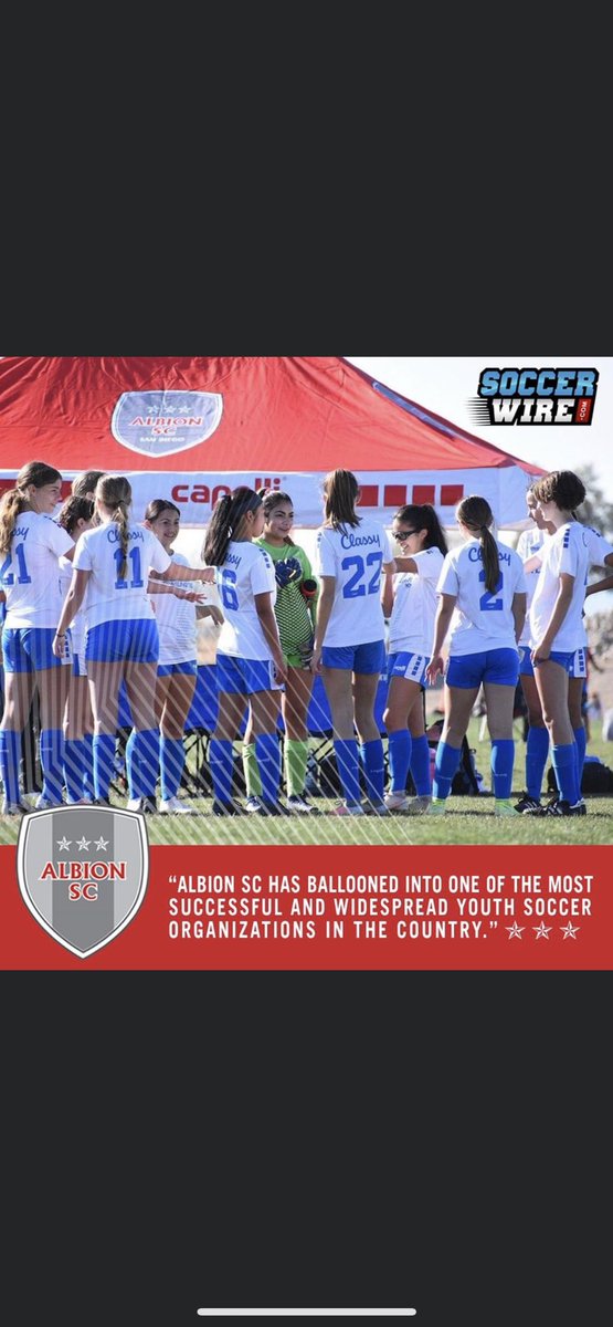 #ALBION_SC featured by @soccerwire! Read the amazing article at: soccerwire.com/news/soccerwir… . . . . #ALBIONProud #ALBIONNation #WERALBION #EliteClub #Soccer #SoccerWire #ClubProfil