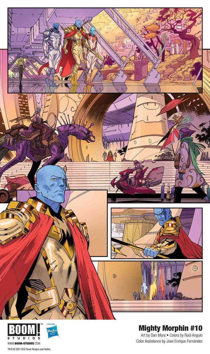I love being a part of the Power Rangers world! mighty morphin 10, colors by Raúl Angulo