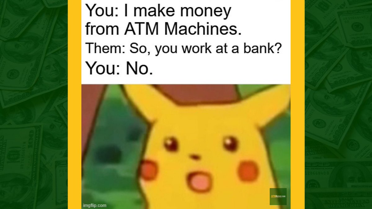 ATMDepot's tweet photo. π They don't even know! It's the 'wait, what?!' moment for us πͺπ If you want in shoot us a DM anytime π§π
.
.
.
#funfriday #atms #atmhumor #memes #atmentrepreneurs #atmindustry #cashiskingπ https://t.co/OG9pJGvi4o