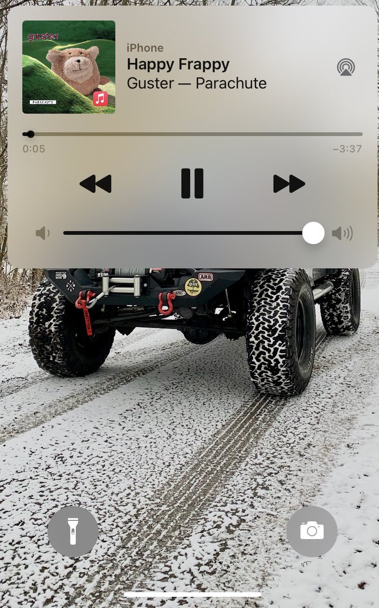 Nothing better than a Friday afternoon in the old <a href="/Jeep/">Jeep</a> with the top and doors off jamming to old school Happy Frappy by <a href="/guster/">guster</a>