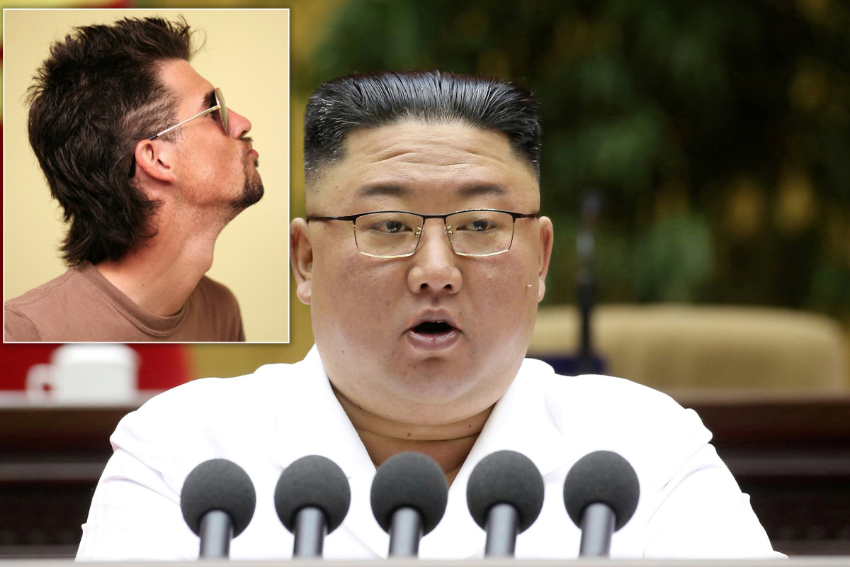 nypost's tweet image. Kim Jong-un bans mullets, skinny jeans in North Korea trib.al/aHFthil