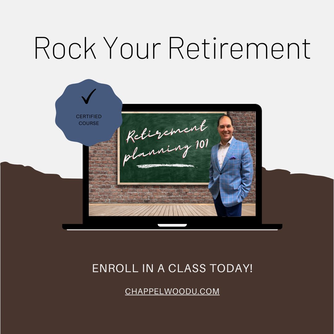 damonmking1's tweet image. Enroll in a Rock Your Retirement enrichment course today!

Learn about all things retirement.

Enroll in the next class today at bit.ly/2PqtPx0

#RetirementExpert #RetirementPlanning #InsurancePlanning #EstatePlanning #Medicare #SocialSecurity #RockYourRetirement