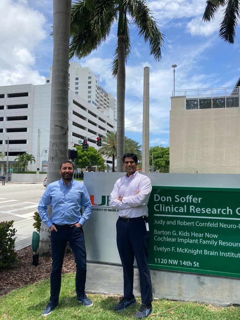 During my last stop in USA, I had the pleasure of seeing an old friend and a valuable colleague in Miami. Meeting with his dynamic @ranjithramamd team and discussing their most recent research findings were really insightful. Keep up the good work #ramasamyteam 😉