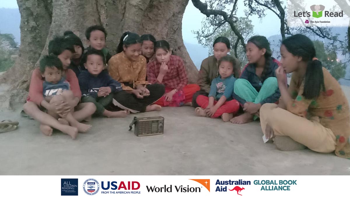LetsReadAsia's tweet photo. Who doesn't enjoy storytime? In partnership with @ReadingGCD, #LetsRead worked with local radio stations in #Nepal to broadcast storytime in #Tamang language. https://t.co/p31VsfqxLn