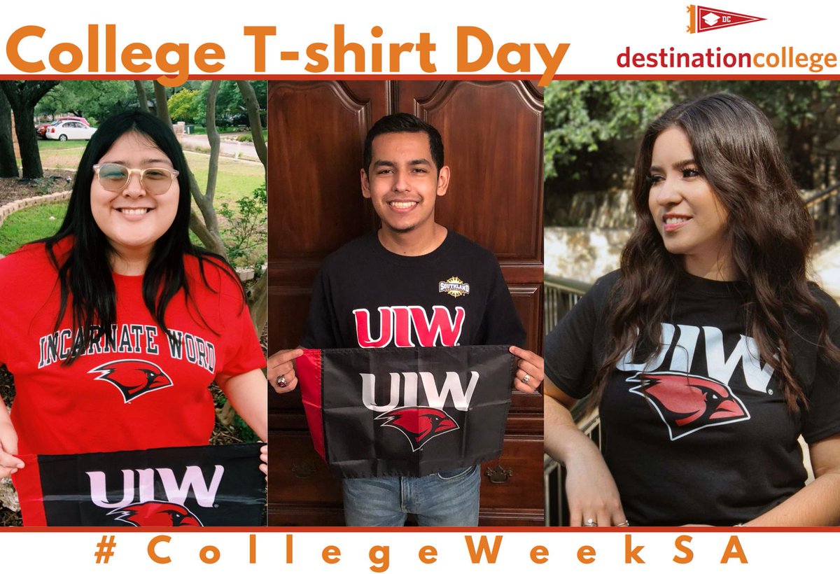 cafecollege's tweet photo. Congratulations #ClassOf2021 🎓

Thank you for participating in College T-Shirt Day!

#CollegeWeekSA #CollegeTshirtDay #CollegeGoals #Senior #Senior2021 #Graduation #SanAntonio #College

@uiwcardinals @leeneisd @SAISDEdisonHS https://t.co/QtVo8Al99g
