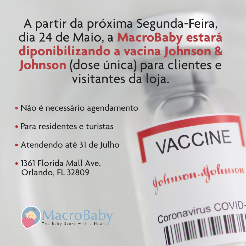MacroBabyBrasil's tweet photo. A partir da próxima Segunda-feira, Maio 24, vacina Johnson &amp; Johnson disponível na MacroBaby! 💉♥

#macrobaby #covid #johnsonandjohnson #vaccine https://t.co/iVU2BWZEhh
