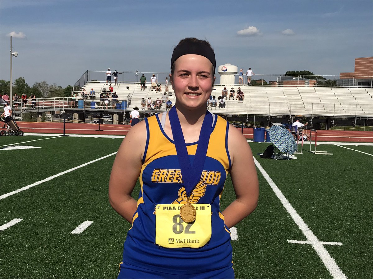 piaadistrict3's tweet photo. 2020-2021 District III M&amp;T Bank Track &amp; Field champion:

Class 2A Girls Javelin 

Montana Paul, Greenwood, 121-4 https://t.co/S6nm7FKIxG