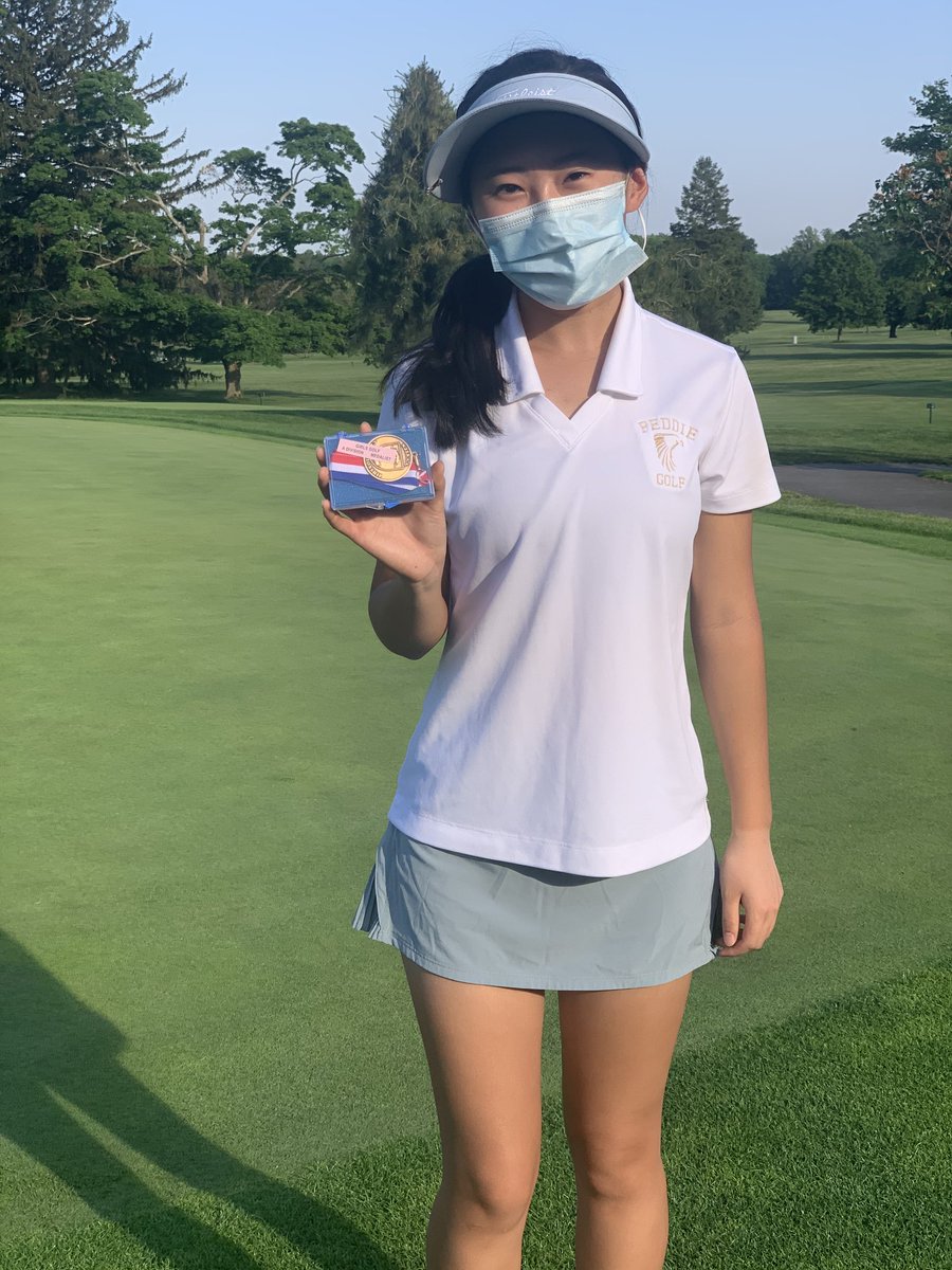 Congratulations to junior Ava Chon who fired a 1-over par 37 to capture medalist honors at the NJ Prep Championships. The Falcon finished 2nd to champion Wardlaw-Hartridge. ⁦<a href="/WHRamsAthletics/">W-H Athletics</a>⁩