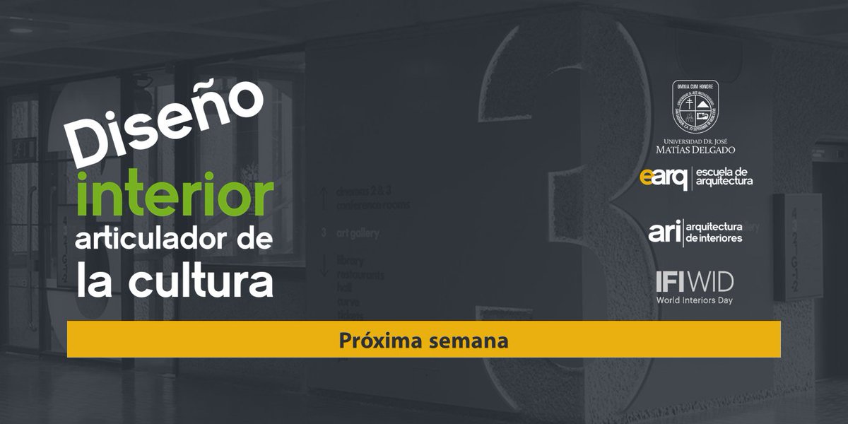EArqUJMD's tweet photo. #ARI | Celebremos el #WID2021 la próxima semana... ¿Cómo crees que el diseño interior influye en la cultura? 🤔🤔🤔 #ifiwid https://t.co/rRAXw9SLOh