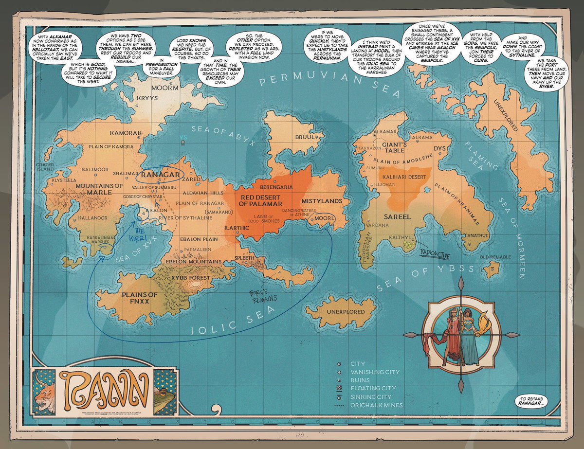 TomKingTK's tweet photo. The @DocShaner Rann Map is a thing of awe and beauty. 

Out next week in Strange Adventures 10. https://t.co/68airV1y5V