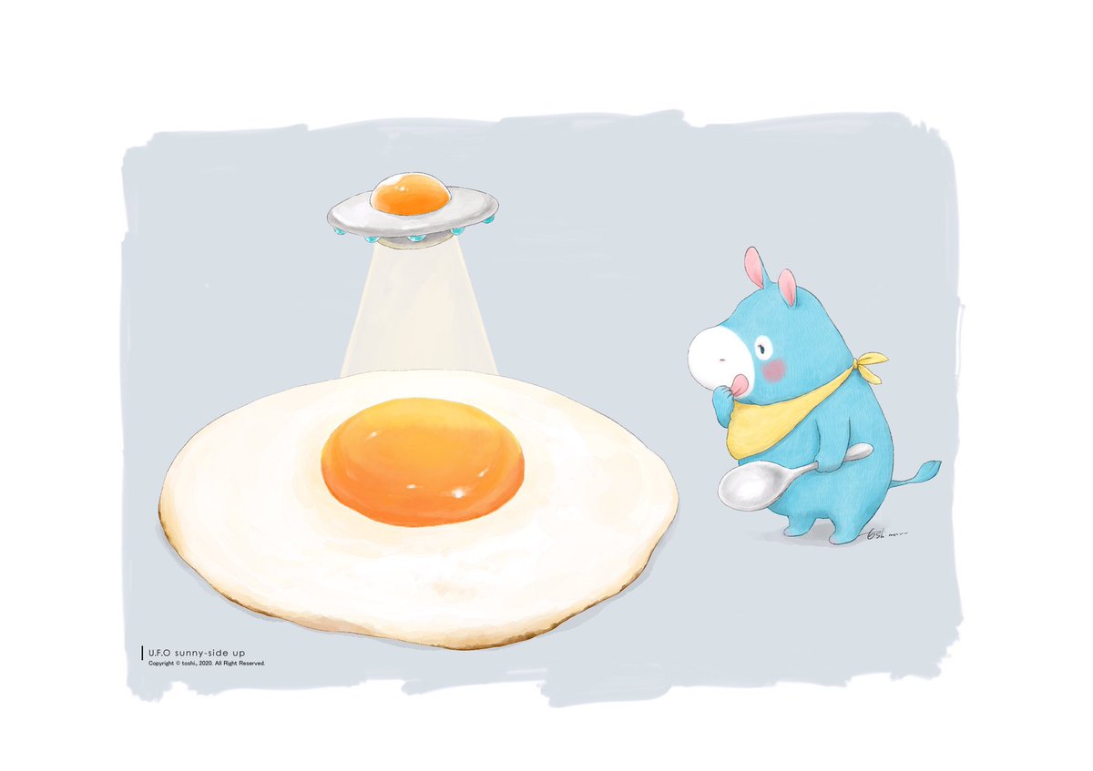#たまご料理の日
シンプル卵料理のイラスト 