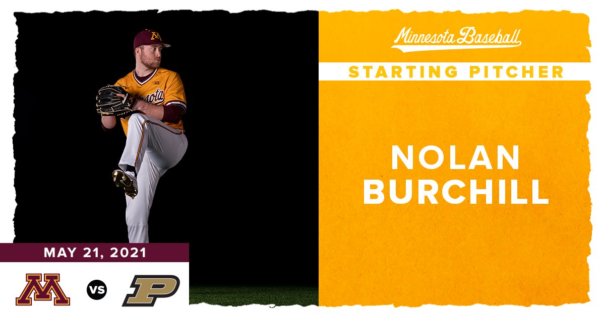 GopherBaseball's tweet photo. Nolan Burchill gets his first start of the year for the #Gophers. https://t.co/KUWHthXFM0