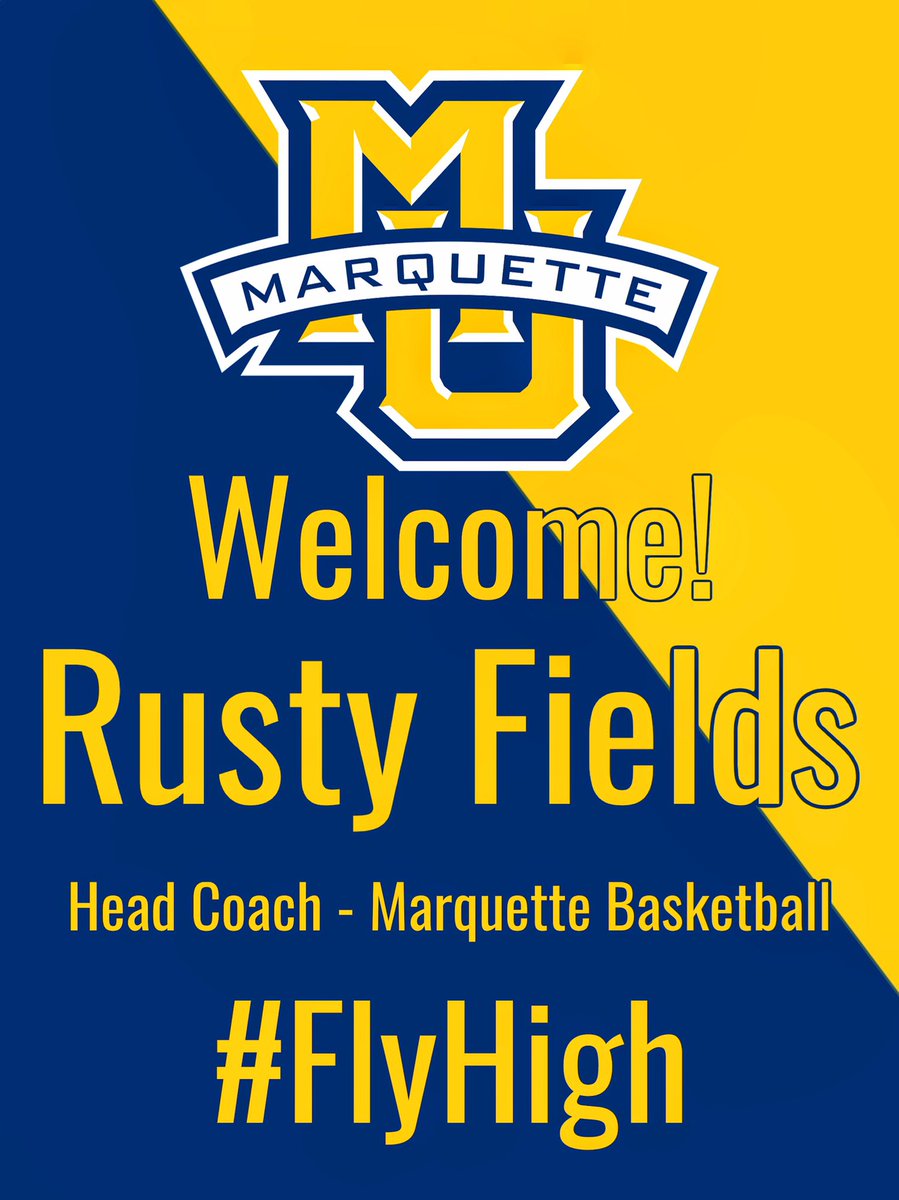 We are happy to announce Rusty Fields as our new Head Coach! He will be coming over from Georgetown to take over the team. Coach Paw is taking an assistant spot to help with the transition and focus on other life goals. 

Welcome to Marquette! 
#GoldenEagles #RiseUp #CSBA