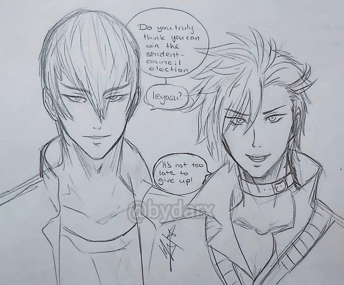 Sedamoon Darx Oyasumi Everyone Hope Ya Ll Had A Great Day And Are Going To Have Greater Days Here S Another Sketch This Time 石田三成 And 島左近 From 学園basara Animeart Art 戦国basara