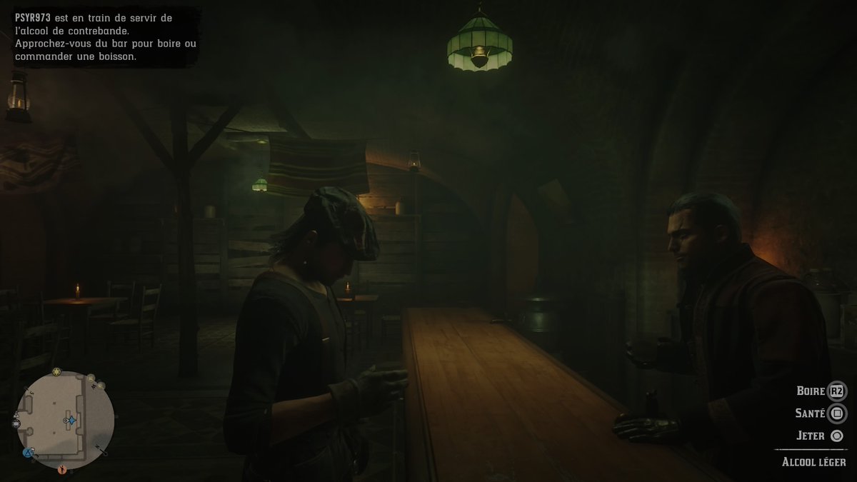 ThyangC's tweet photo. On se détend au bar #RedDeadOnline #PS4share https://t.co/h7MHEgQUvo