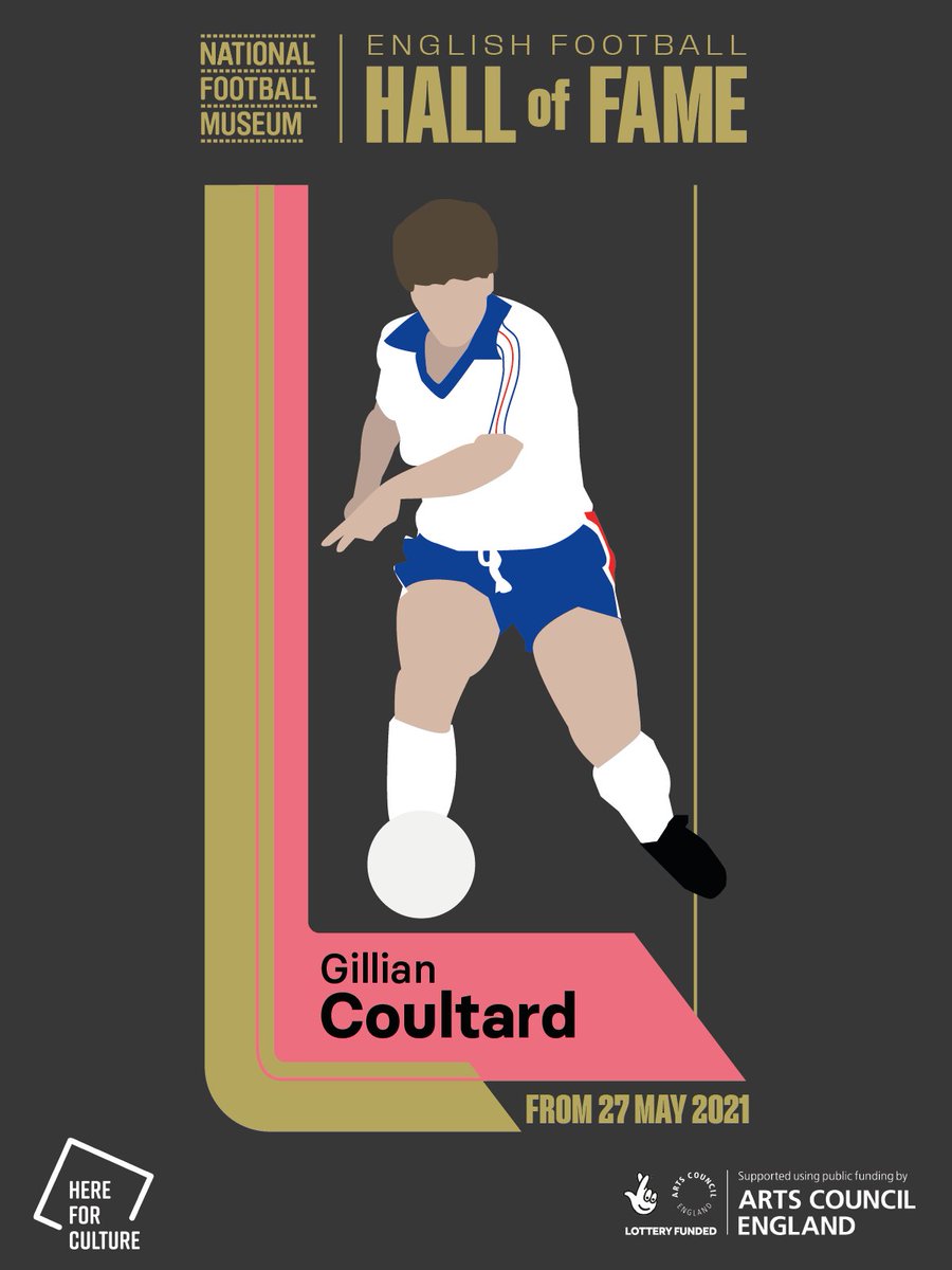 From Thursday, we'll be celebrating some of our game's top female players. 🙋‍♀️

From recent stars to the often unsung heroes, such as <a href="/theenglandcapt/">Gill Coultard MBE-Lioness #56</a>: the first woman to earn 100 caps for the <a href="/Lionesses/">Lionesses</a>.

Find out more about our Hall of Fame exhibition:
nationalfootballmuseum.com/halloffame