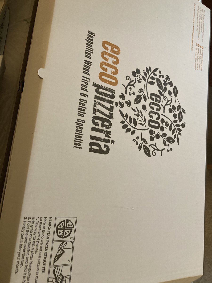 Thank you <a href="/Ecco_Pizzeria/">Ecco Pizzeria</a> ! Delicious pizza and noble cause. We so much enjoyed our dinner this evening 👍😋♥️🇵🇸🇵🇸🇵🇸 with <a href="/NajeebR777/">Najeeb Rahman</a>