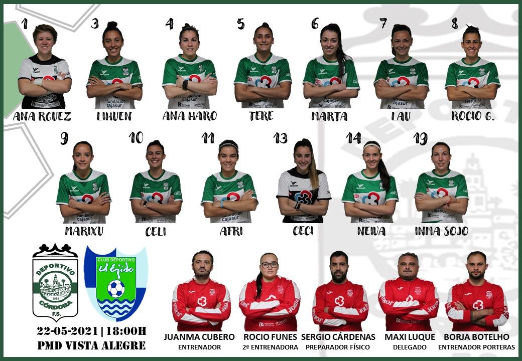 ⚔️ CONVOCATORIA | El Deportivo Córdoba dispondrá de su primer equipo al completo para la disputa del partido frente al <a href="/CDElEjidoFutsal/">CD EL EJIDO FUTSAL</a> (18:00) 💪

#GoVerdes #MareaCajista