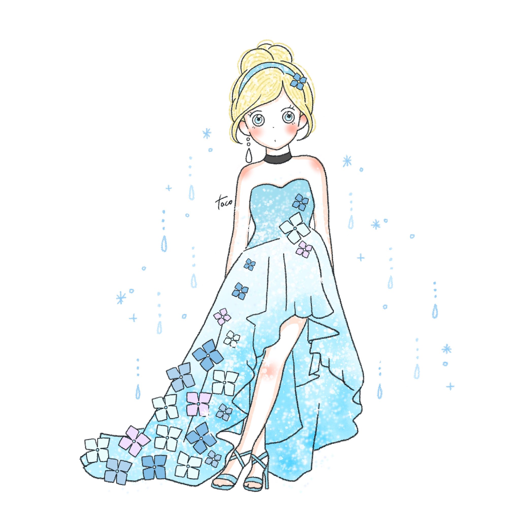 Tacomaru イラスト シンデレラ 紫陽花 こちらは雨が降ってます お散歩いきたいなー シンデレラ ディズニー Cinderella Disney イラスト Artist 絵描きさんと繋がりたい T Co Jvecltxz5e Twitter