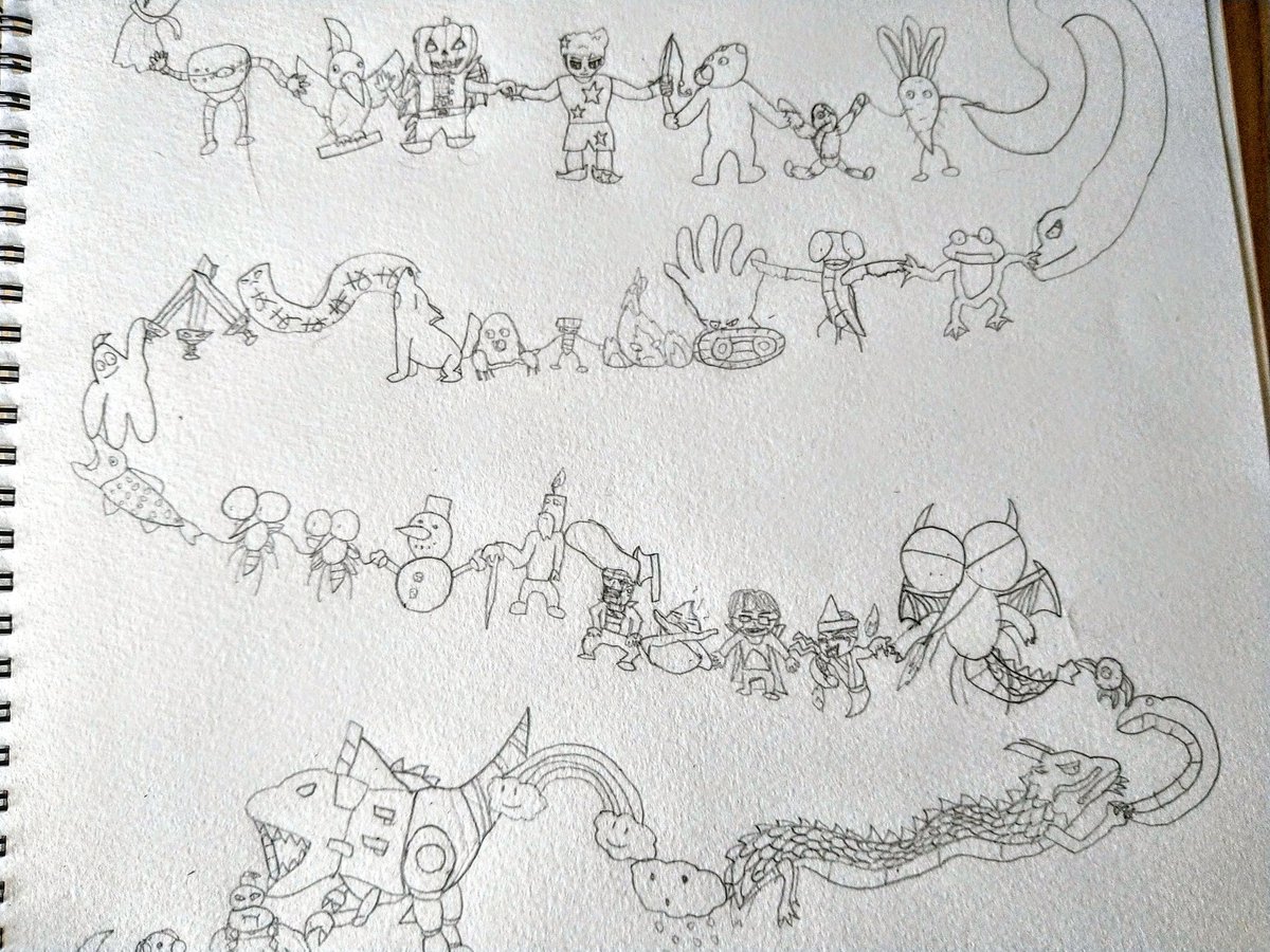 Kammosquito 息子のメモ帳に描いてある 500体のキャラクターの一部です みんな仲良し イラスト好きな人と繋がりたい イラスト アート オリジナルイラスト モノクロイラスト オリジナルキャラクター ボールペン画 Kammosquito 息子のメモ帳に描いてある 500体のキャラクターの一部です みんな仲良し イラスト好きな人と繋がりたい イラスト アート オリジナルイラスト モノクロイラスト オリジナルキャラクター ボールペン画