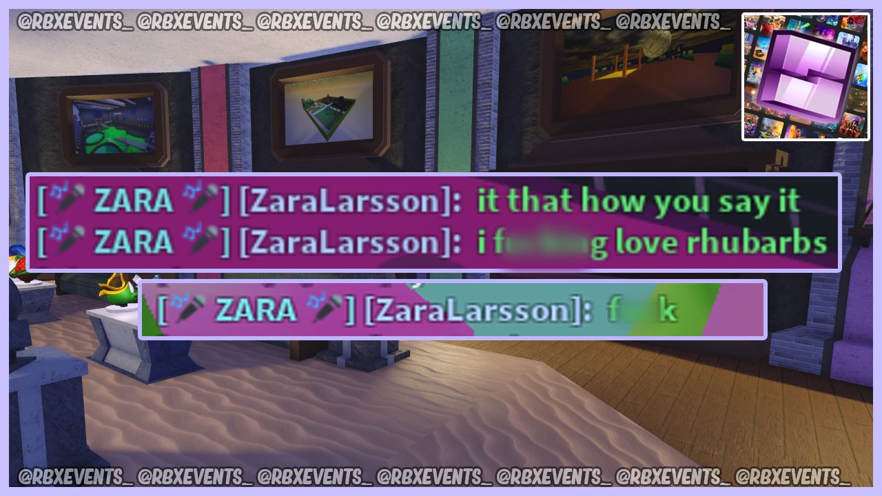 Rbxevents On Twitter News Everyone S Going Crazy Because Zara Larsson Kept Swearing During Her Roblox Launch Party Event Roblox Zaralarsson Https T Co 4y1lsipghd - roblox how to cuss 2021